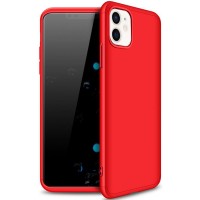 Пластиковая накладка GKK LikGus 360 градусов (opp) для Apple iPhone 12 (6.1'') Красный (22269)