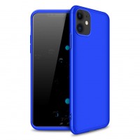 Пластиковая накладка GKK LikGus 360 градусов (opp) для Apple iPhone 12 (6.1'') Синий (22270)
