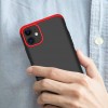 Пластиковая накладка GKK LikGus 360 градусов (opp) для Apple iPhone 12 (6.1'') Чорний (22272)