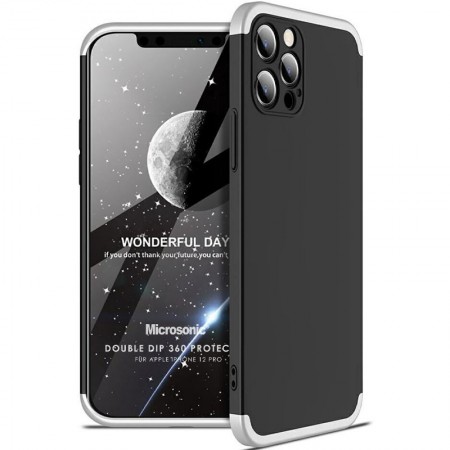 Пластиковая накладка GKK LikGus 360 градусов (opp) для Apple iPhone 12 Pro (6.1'') Черный (22280)