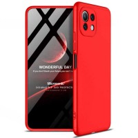 Пластиковая накладка GKK LikGus 360 градусов (opp) для Xiaomi Mi 11 Lite Красный (22310)