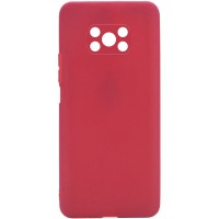 Силиконовый чехол Candy Full Camera для Xiaomi Poco X3 NFC / Poco X3 Pro Красный (21919)