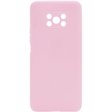 Силиконовый чехол Candy Full Camera для Xiaomi Poco X3 NFC / Poco X3 Pro Рожевий (21922)