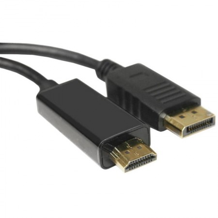 Кабель DisplayPort-HDMI 1.8m Чорний (23320)
