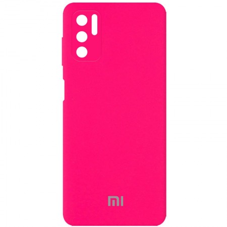 Чехол Silicone Cover Full Camera (AA) для Xiaomi Redmi Note 10 5G / Poco M3 Pro Рожевий (22403)