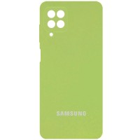 Чехол Silicone Cover Full Camera (AA) для Samsung Galaxy A22 4G / M32 М'ятний (22389)