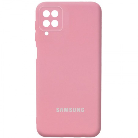 Чехол Silicone Cover Full Camera (AA) для Samsung Galaxy A22 4G / M32 Розовый (29102)