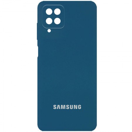 Чехол Silicone Cover Full Camera (AA) для Samsung Galaxy A22 4G / M32 Синий (31967)
