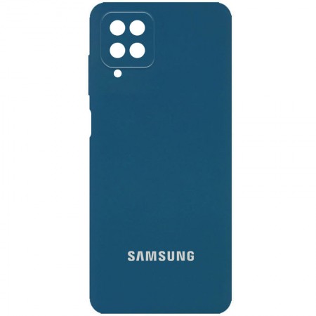 Чехол Silicone Cover Full Camera (AA) для Samsung Galaxy A22 4G / M32 Синій (31967)