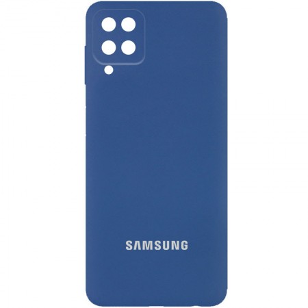 Чехол Silicone Cover Full Camera (AA) для Samsung Galaxy A22 4G / M32 Синий (31968)
