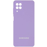 Чехол Silicone Cover Full Camera (AA) для Samsung Galaxy A22 4G / M32 Бузковий (22391)