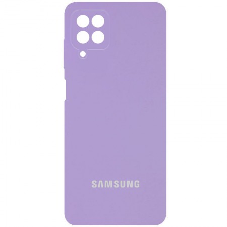Чехол Silicone Cover Full Camera (AA) для Samsung Galaxy A22 4G / M32 Сиреневый (22391)