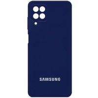 Чехол Silicone Cover Full Camera (AA) для Samsung Galaxy A22 4G / M32 Синій (22392)