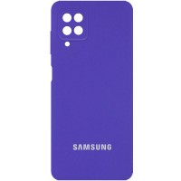 Чехол Silicone Cover Full Camera (AA) для Samsung Galaxy A22 4G / M32 Фіолетовий (31970)