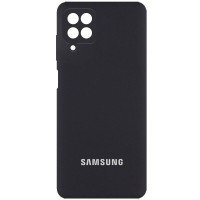 Чехол Silicone Cover Full Camera (AA) для Samsung Galaxy A22 4G / M32 Чорний (22393)
