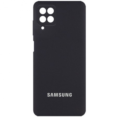 Чехол Silicone Cover Full Camera (AA) для Samsung Galaxy A22 4G / M32 Черный (22393)