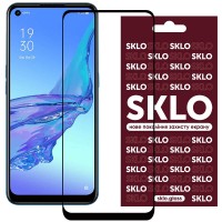 Защитное стекло SKLO 3D (full glue) для Oppo A74 4G Черный (23733)