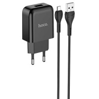 МЗП HOCO N2 (1USB/2.1A) + USB - MicroUSB Черный (33861)