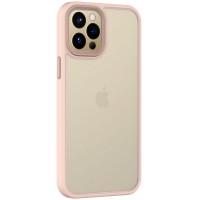 TPU+PC чехол Metal Buttons для Apple iPhone 13 Pro Max (6.7'') Розовый (30906)