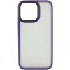 TPU+PC чохол Metal Buttons для Apple iPhone 13 Pro Max (6.7'') Фиолетовый (32240)