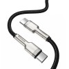 Дата кабель Baseus Cafule Series Metal Type-C to Type-C 100W (1m) Чорний (24055)