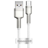 Дата кабель Baseus Cafule Series Metal USB to Type-C 40W (2m) Белый (23160)