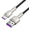 Дата кабель Baseus Cafule Series Metal USB to Type-C 40W (2m) Чорний (24066)