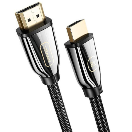 Дата кабель USAMS US-SJ498 U67 HDMI 8K Ultra HD to HDMI 2.1 (3m) Чорний (22888)