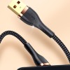 Дата кабель Usams US-SJ487 U64 Aluminum Alloy USB to Lightning 1.2m Чорний (22893)