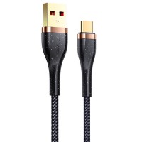 Дата кабель Usams US-SJ488 U64 Aluminum Alloy USB to Type-C 1.2m Чорний (22895)