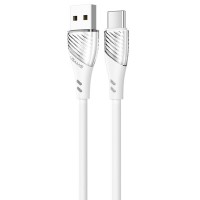 Дата кабель Usams US-SJ494 U65 Liquid Silicone USB to Type-C 3A 1m Белый (22896)