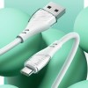 Дата кабель Usams US-SJ494 U65 Liquid Silicone USB to Type-C 3A 1m Белый (22896)