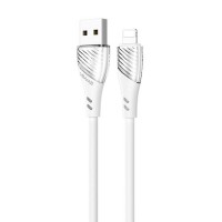 Дата кабель Usams US-SJ493 U65 Liquid Silicone USB to Lightning 3A 1m Белый (23768)
