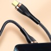 Дата кабель Usams US-SJ489 U64 Type-C To Lightning 20W PD (1.2m) Чорний (22899)