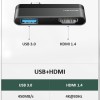 Переходник HUB Usams US-SJ462 Type-C Mini Hub (USB + HDMI) Сірий (22931)