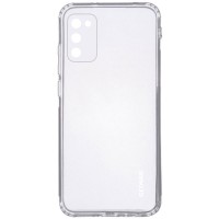 TPU чехол GETMAN Clear 1,0 mm для Samsung Galaxy A03s Білий (24070)