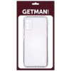 TPU чехол GETMAN Clear 1,0 mm для Samsung Galaxy A03s Білий (24070)