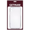 TPU чехол GETMAN Clear 1,0 mm для Apple iPhone 13 (6.1'') Білий (22776)