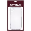 TPU чехол GETMAN Clear 1,0 mm для Apple iPhone 13 (6.1'') Белый (22776)