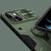 TPU+PC чехол Nillkin CamShield Armor no logo (шторка на камеру) для Apple iPhone 13 (6.1'') Зелений (30608)