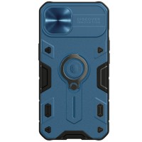 TPU+PC чехол Nillkin CamShield Armor no logo (шторка на камеру) для Apple iPhone 13 (6.1'') Синій (27567)