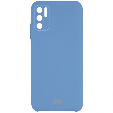 Чехол Silicone Cover Full Camera (AAA) для Xiaomi Redmi Note 10 5G / Poco M3 Pro Синій (22491)