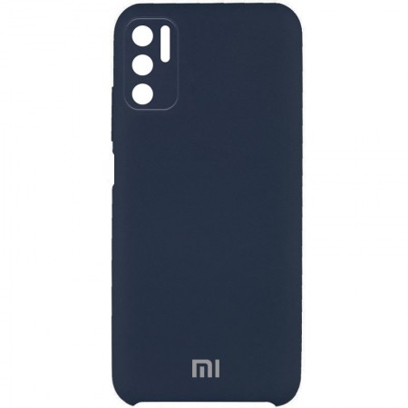 Чехол Silicone Cover Full Camera (AAA) для Xiaomi Redmi Note 10 5G / Poco M3 Pro Синий (22492)