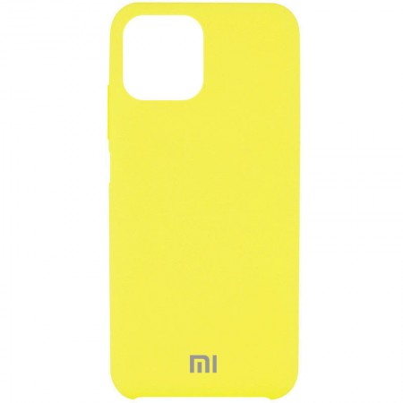 Чехол Silicone Cover Full Protective (AAA) для Xiaomi Mi 11 Lite Желтый (22502)