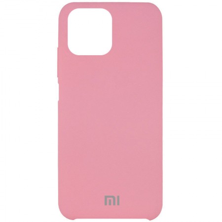 Чехол Silicone Cover Full Protective (AAA) для Xiaomi Mi 11 Lite Розовый (22497)