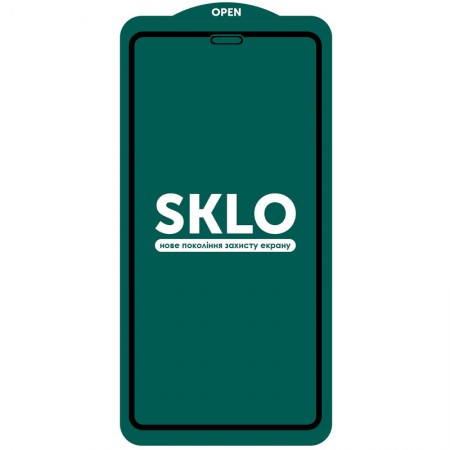 Защитное стекло SKLO 5D (full glue) (тех.пак) для Apple iPhone 13 / 13 Pro (6.1'') Чорний (23196)