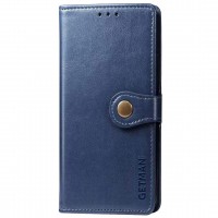Кожаный чехол книжка GETMAN Gallant (PU) для Samsung Galaxy A22 4G Синій (23202)