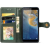 Кожаный чехол книжка GETMAN Gallant (PU) для ZTE Blade A31 Зелений (23095)