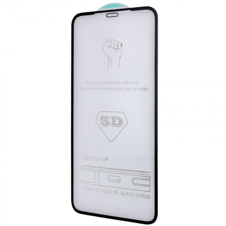 Защитное стекло 5D Hard (full glue) (тех.пак) для Apple iPhone 13 / 13 Pro (6.1'') Чорний (23209)