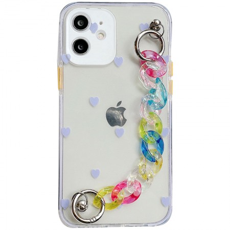 TPU+PC чехол Colorspot с ремешком-цепью для Apple iPhone 12 mini (5.4'') С рисунком (29790)